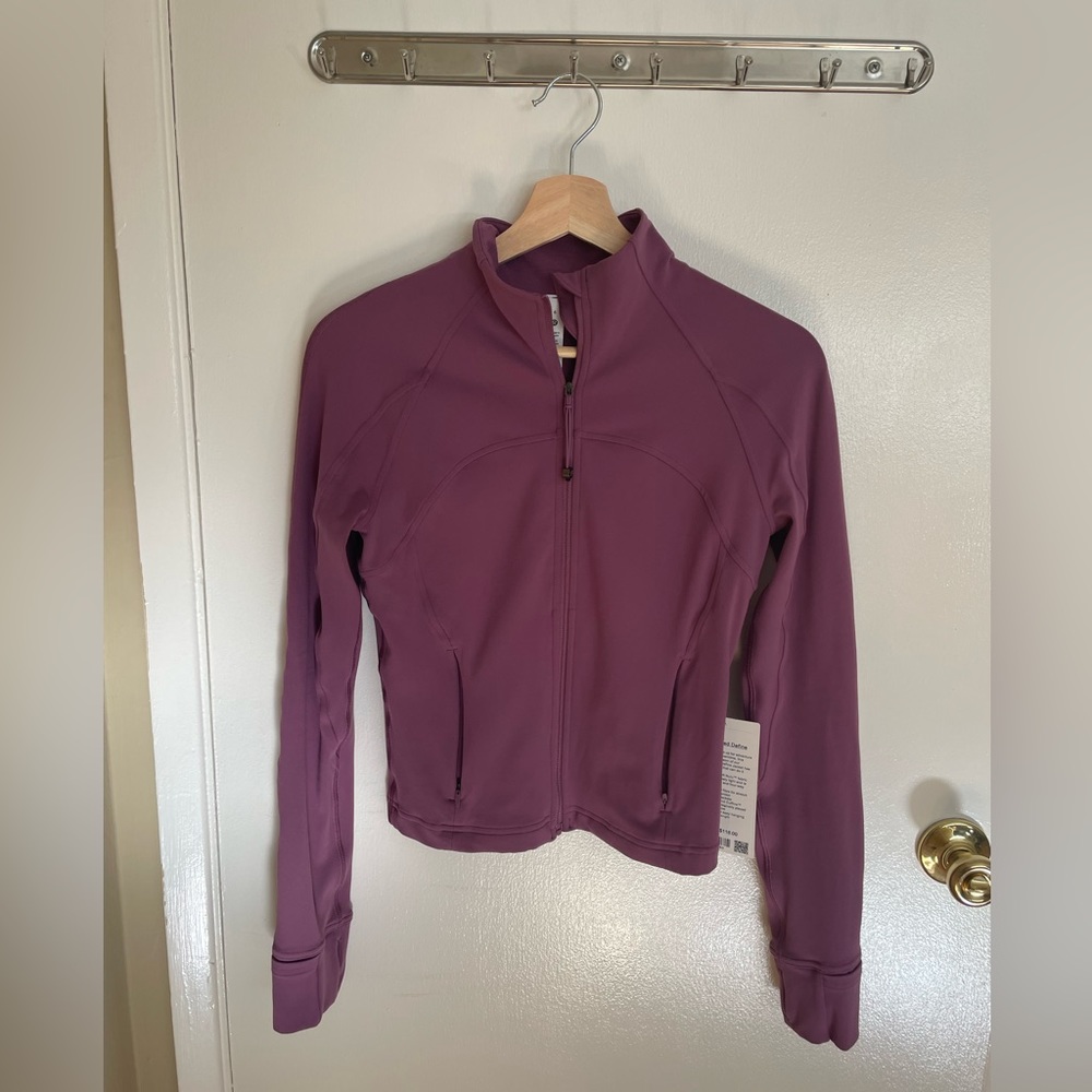 Lululemon nulu define cropped jacket vintage plum NWT size 6